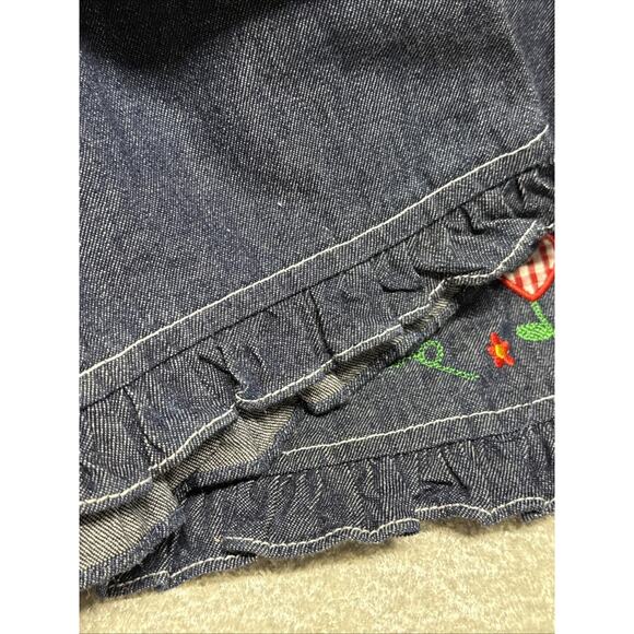 SAMARA Girls Denim Jumper dress Vintage 80’s y2k Size 4 - Picture 12 of 12